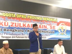 Reses Anggota DPRD Provinsi Bengkulu Teuku Zulkarnain: Tidak Ada Lagi Uang Komite