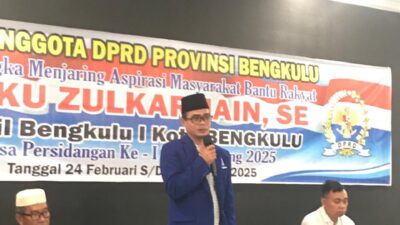 Reses Anggota DPRD Provinsi Bengkulu Teuku Zulkarnain: Tidak Ada Lagi Uang Komite