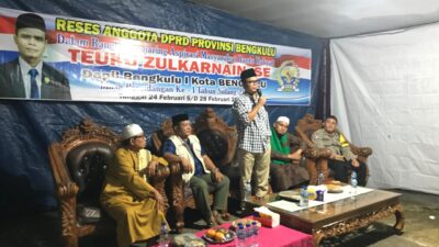 Target Teuku Jadikan Rumah Sakit M. Yunus Tipe A : Reses Anggota DPRD Provinsi Bengkulu Teuku Zulkarnain